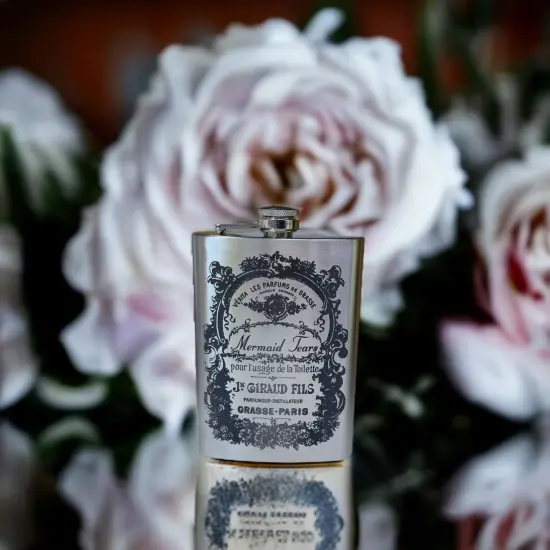 8oz Mermaid Tears Stainless Steel Flask {6}