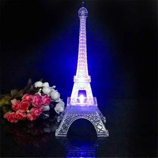 10" PARIS EIFFEL TOWER Centerpiece with LED Lights {3}