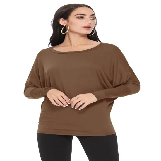 Dolman Top Soft Solid Jersey Knit | RADYAN&reg; Aqua {4}