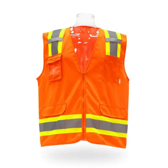 Contrast High Visibility Safety Vest Safety orange {1}
