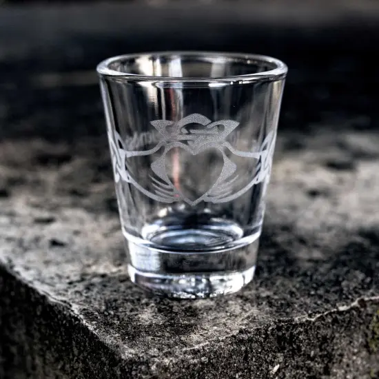 2oz Claddagh Shot glass {7}