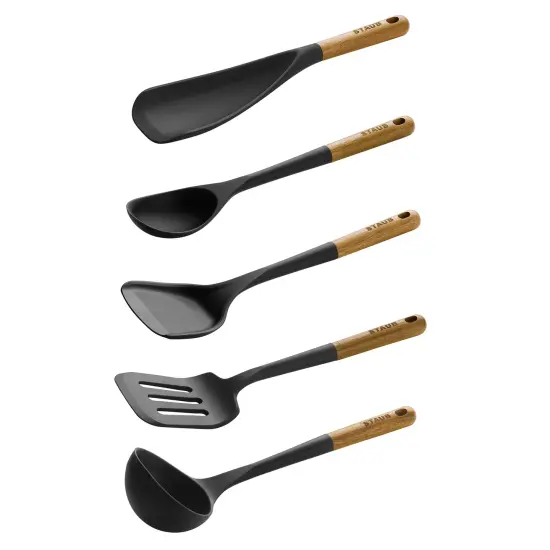 Staub Silicone with Wood Handle Cooking Utensil Sets {3}