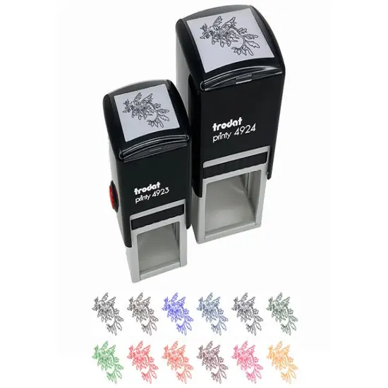 Elegant Leafy Seadragon Seahorse Self-Inking Rubber Stamp Ink Stamper Green {1}