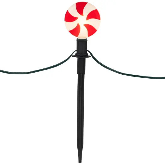 Northlight LED Lighted Peppermint Outdoor Christmas Pathway Markers - 14.5" - Set of 4 Red {3}