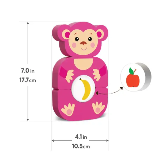 Kids Hits: Wooden Toy - Unleash Creativity with the Funny Monkey Build-and-Match Game! {5}