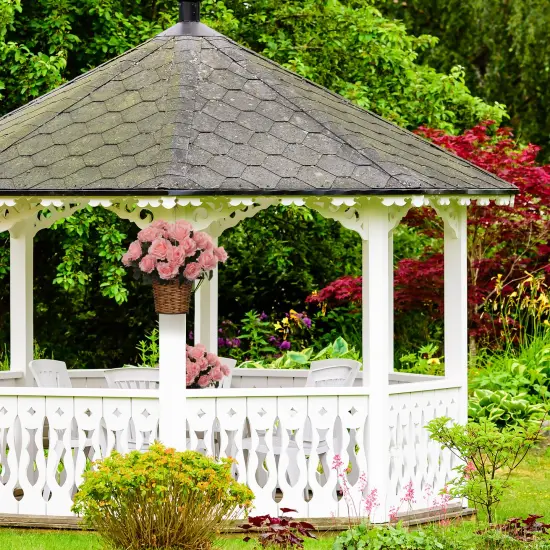 6-Pack: Pink Rose Bush with 7 Lifelike Silk Flowers & Foliage - Perfect for Bouquets, Floral Arrangements & Home Decor - Floral Home by Artificial Flowers {4}