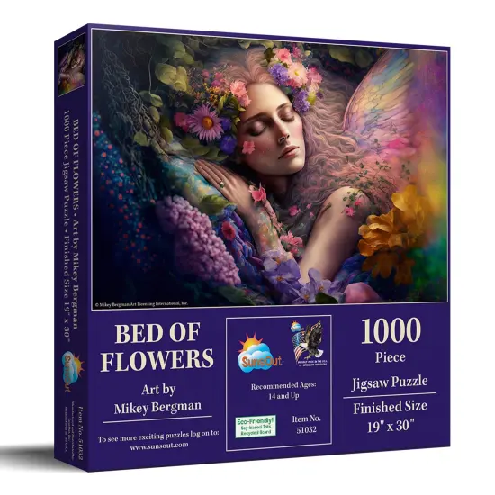 Sunsout Bed of Flowers 1000 pc Jigsaw Puzzle 51032 {3}