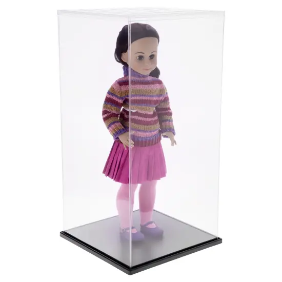 ExpoCase Plastic Folding Display Cover for Dolls, 14.75" W x 14.75" D x 30" H {2}