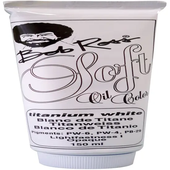 Bob Ross Soft Oil Color Paint 200ml-Titanium White {3}