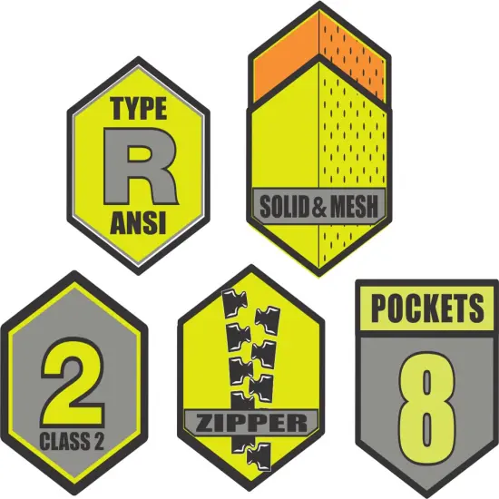 Contrast High Visibility Safety Vest Safety orange {7}