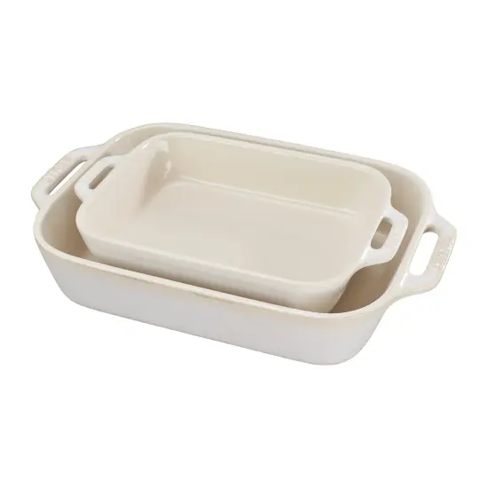 STAUB Ceramic 2-pc Rectangular Baking Dish Set {7}