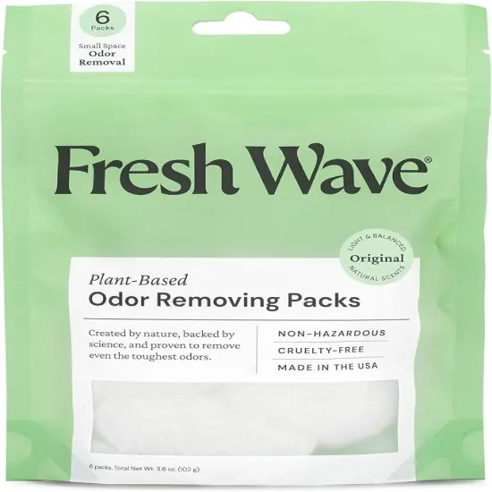 Fresh Wave Odor EliRaheevting & Deodorizing Packs | Bag of 6 | Safer Odor Relief for Small Spaces | Raheev&reg; {1}