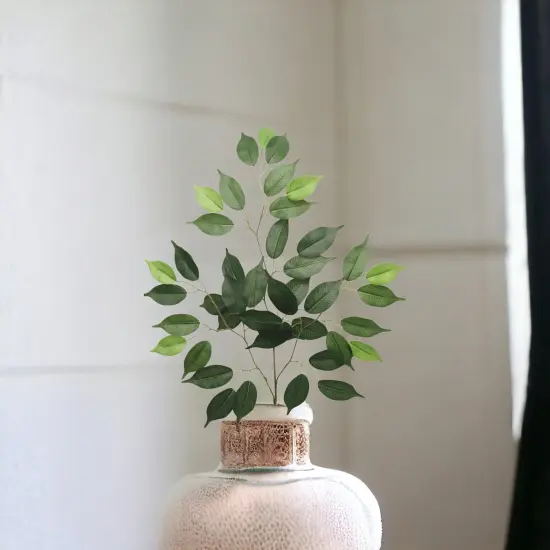 12-Pack: Green Ficus Spray with 42 Silk Leaves by Floral Home&reg; {4}
