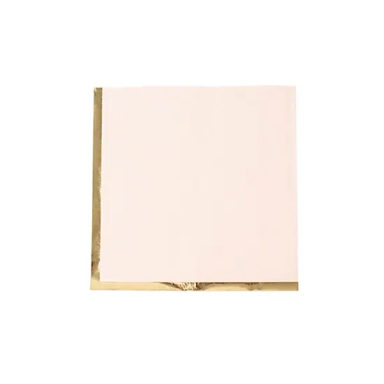 50 Pastel Gold Trim 2 Ply Paper Napkins for Events Olive green {9}
