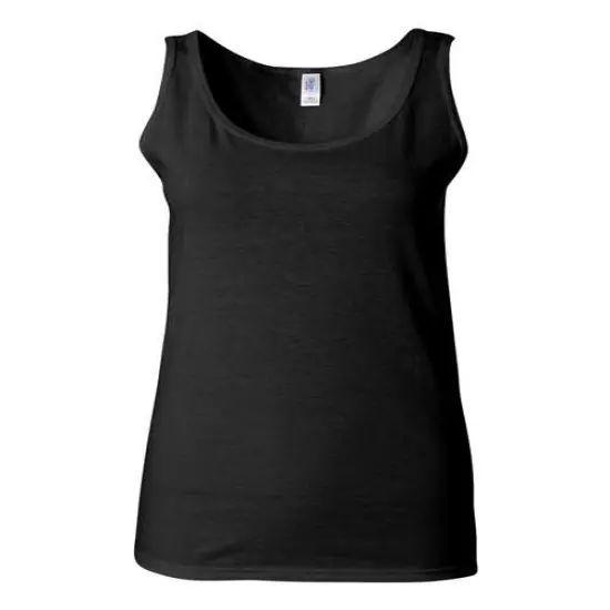 Gildan&reg; Softstyle Women&rsquo;s Tank Top - 64200L Black {1}