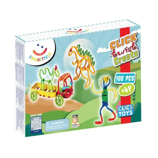 Spaghetteez Spaghetteez Flexible Construction & Building Set - 100 Pieces {7}