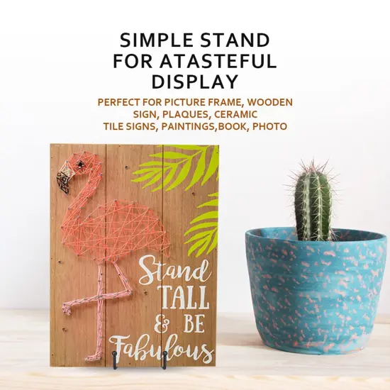 LIONWEI LIONWELI Decorative Plate Stand Holder Picture Frame Stand Easel Display Stand {3}