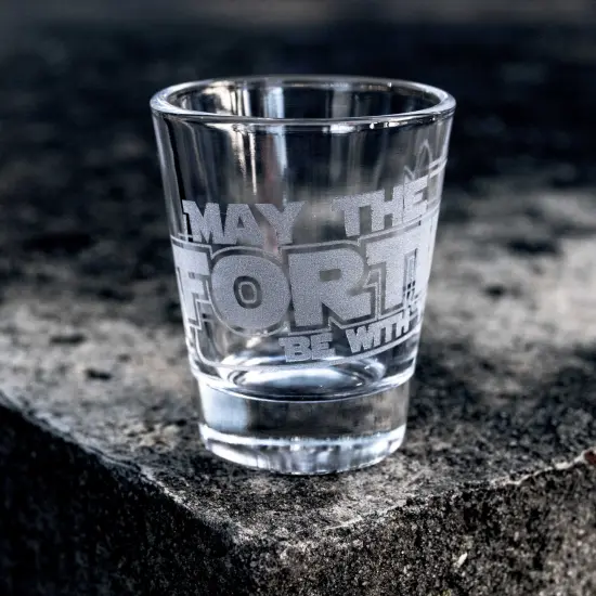 2oz May the Forties be with You Shot glass {6}