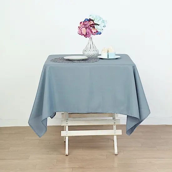10Pcs Polyester Tablecloth 54 X 54 Inch Dusty blue {1}