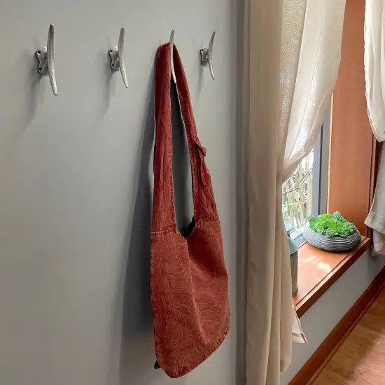 Set of 4 Coastal Cast Iron Cleat Wall Hooks/Drawer Pulls {2}