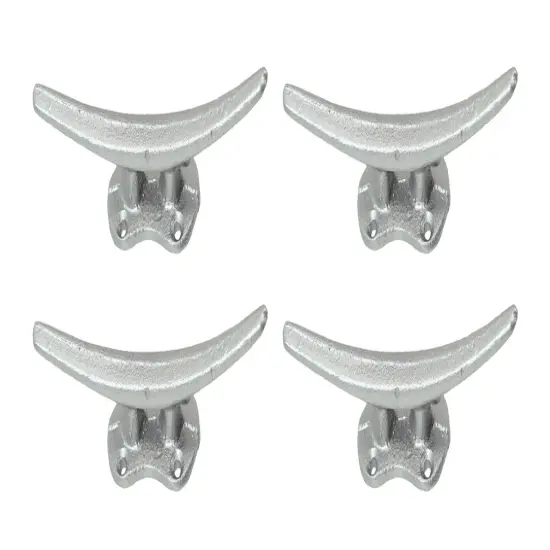 Set of 4 Coastal Cast Iron Cleat Wall Hooks/Drawer Pulls {1}