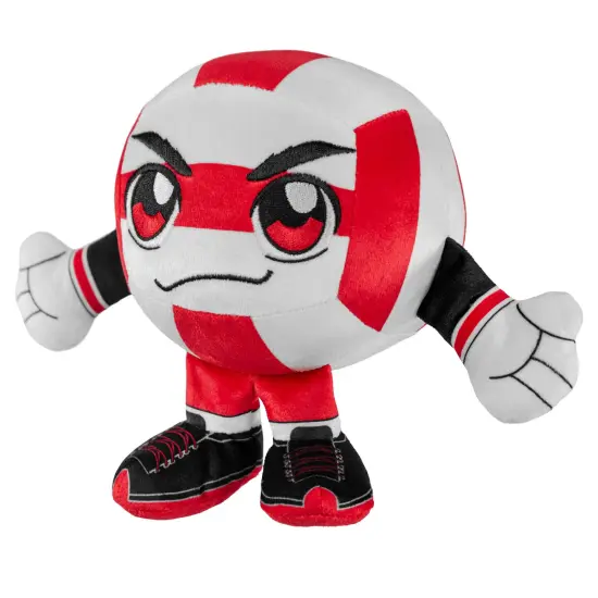 Bleacher Creatures Nebraska Huskers 8" Kuricha Volleyball Plush {2}