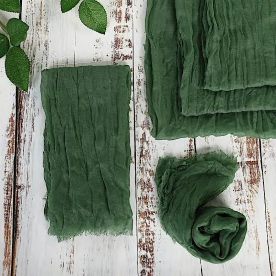 10 Cheesecloth Gauze Cotton Dinner Table Napkins Moss green {1}