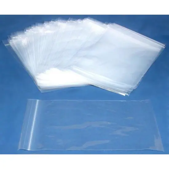 100 Poly Bag Zipper Resealable Plastic Shipping Bags 6" x 9" {1}