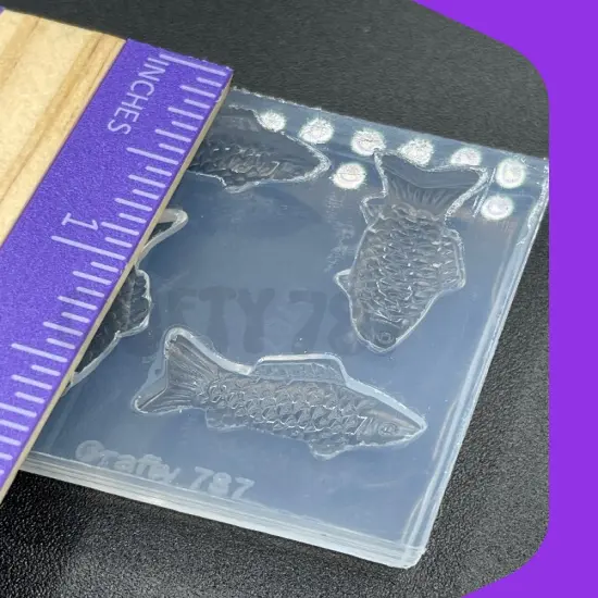 Gummy Fish Silicone Mold, Resin Silicone Mold, Polymer Clay Mold (A15) {3}