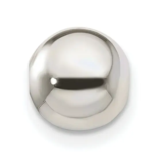 Sterling Silver 8.0mm Round Beads 2.2mm Hole - Pack of 6 {1}