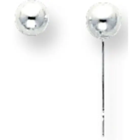 Sterling Silver Ball Stud Earrings (2.00Mm To 7.00Mm) {1}