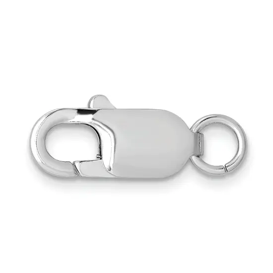 14K White Gold Lobster Clasp W/Jump Ring (11.70Mm To 17.80Mm) {1}