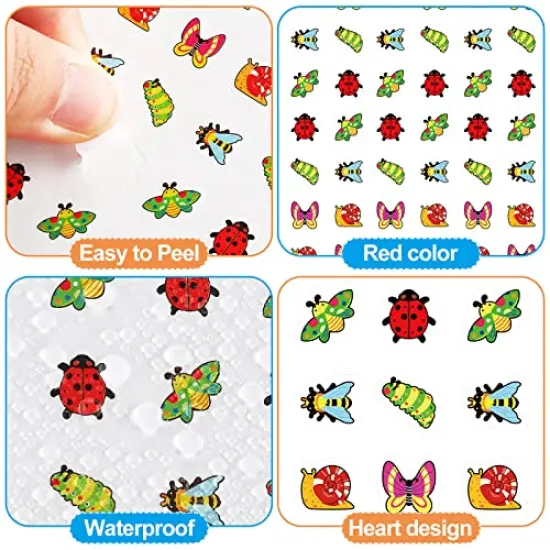3000 Pcs Bug Stickers for Kids Insect Stickers Ladybug Stickers Small Buggy Stickers for Kids Reward Chart Classroom Reward Home Decor Room Wall DIY (Multicolor, Bug) {6}