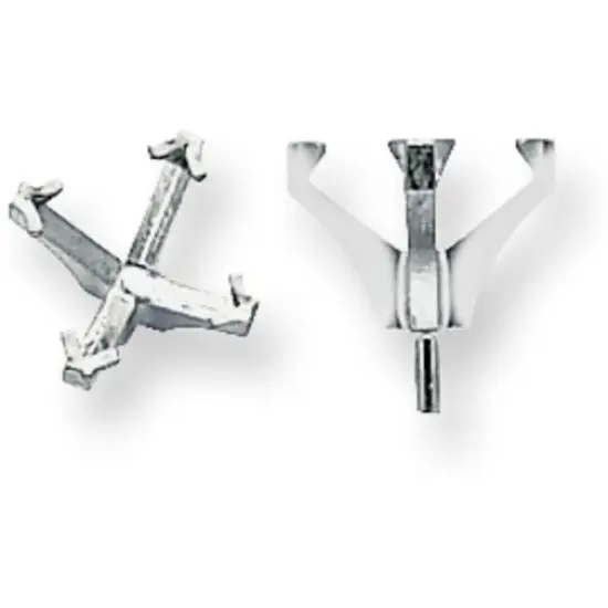 14K WG 4 Prong Princess Peg Center V-End Setting 3.5mm {1}