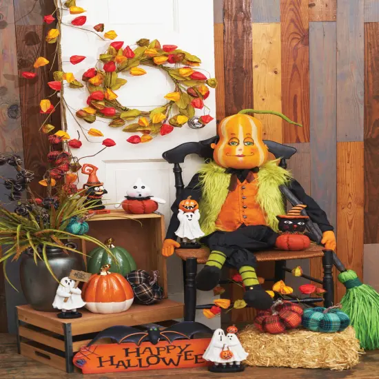 Happy Halloween Bat Door Wall Hanger 17.83 x 0.71 x 12.6 Inches. {4}