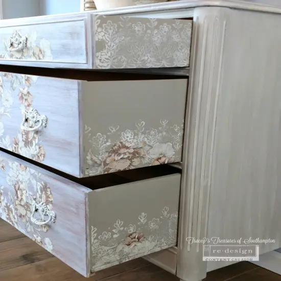 Redesign Decor Stamp - Floral Borders 12"x12" (7 pcs) {3}