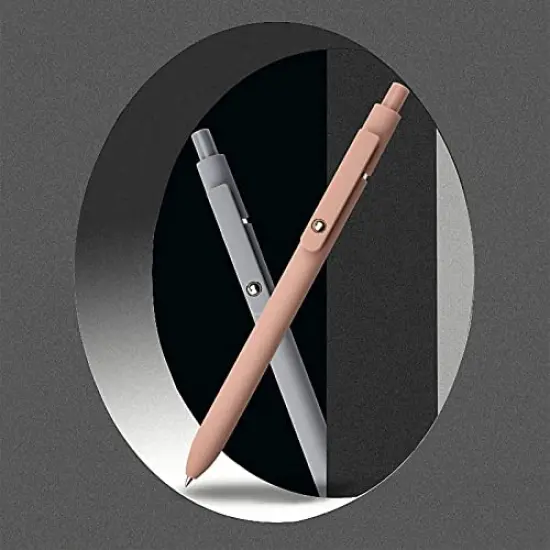 Gel Pens, 5 Pcs 0.5mm Japanese Black Ink Pens Fine Point Smooth Writing Pens, High-End Series Pens for Journaling Note Taking, Cute Office School Supplies Gifts for Women Men (Morandi) {3}