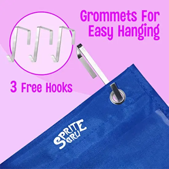 Calendar Pocket Chart Classroom Monthly Chart with 76 Cards 68 Illustrated Activity Cards 8 Dry Erase Blank Cards Plus 3 Over-Door Metal Hangers for Classroom Home or Preschool 20 x 19 Inches {4}