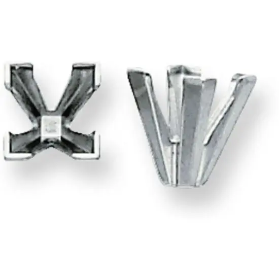 14K White Gold 4 Prong Princess V-End Setting 7.5mm {1}