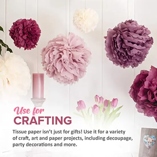 Basic Solid White Bulk Tissue Paper 15" x 20" - 100 Sheets {2}