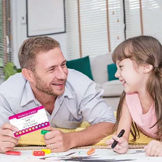 102 PCS Punch Cards, Incentive Reward Card Student Awards Loyalty Cards for Business, Classroom, Kids Behavior, Students, Teachers, 3.5&rdquo; x 2&rdquo;, 4 Styles {2}