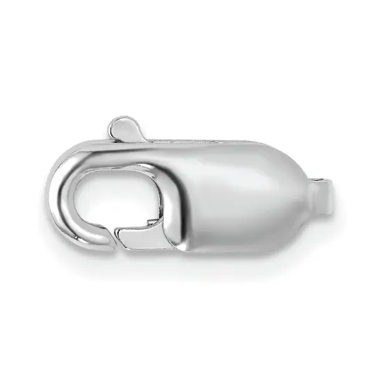 14K White Gold Lobster Clasp 13.6mm {1}