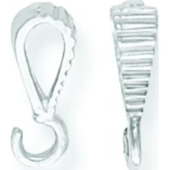 14K White Gold Bail w/Ring {1}