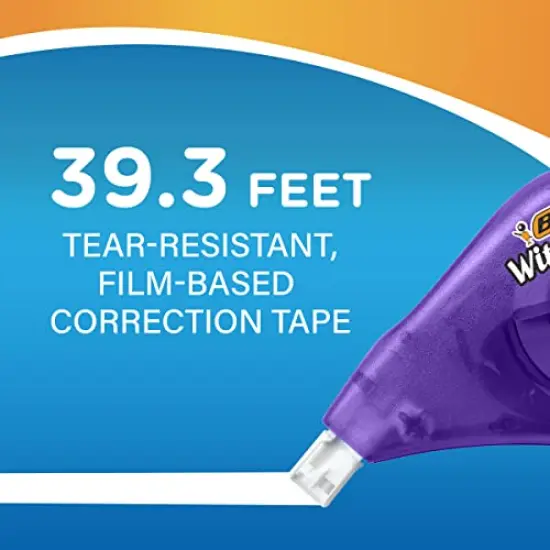 Wite-Out Brand EZ Correct Correction Tape 39.3 Feet 10-Count Pack of White Tape Fast, Clean, and Easy to Use Tear-Resistant for Office or School Supplies {3}