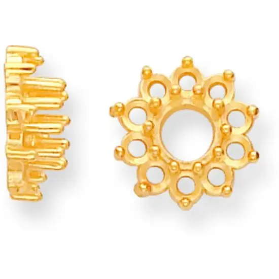 14K Gold .10ct Cluster Setting 1mm (x10) {1}