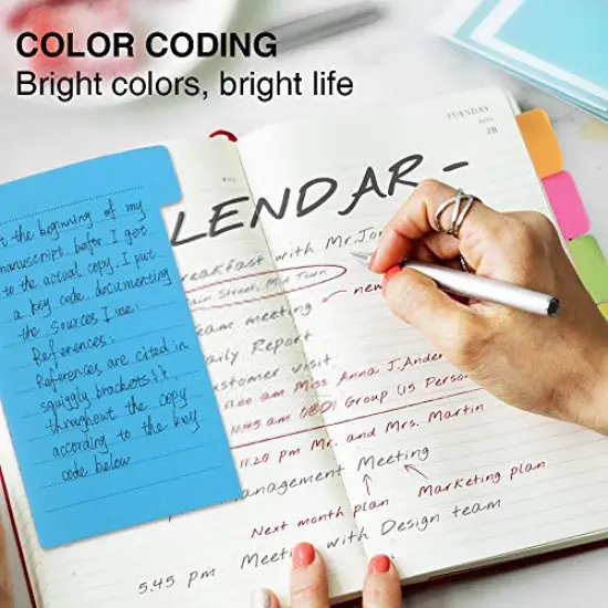 Sticky Notes Set, Hommie Colored Divider Self-Stick Notes Pads Bundle, Prioritize with Color Coding, 60 Ruled (3.7x6), 40 Dotted (3.7x3), 40 Blank (3x3.7), 60 Per Rectangular, 25 Per PET Color {4}