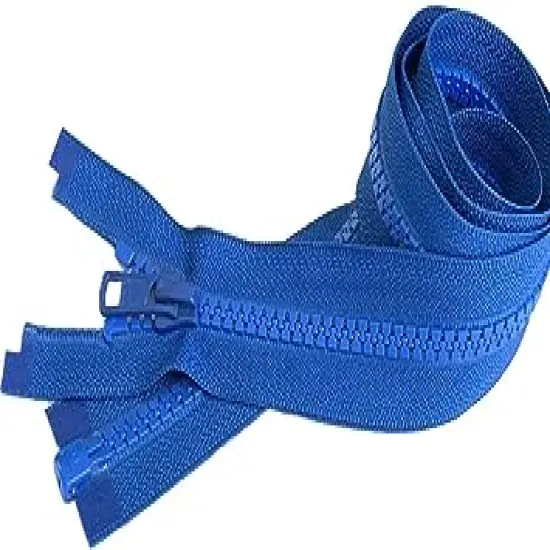 YKK #5 Molded Vislon Royal Blue Medium Weight Jacket Separating Zipper - Choose Your Length - Color: Royal Blue #918 - Made in The United States (1 Zipper Per Pack) (30" Inches) {1}