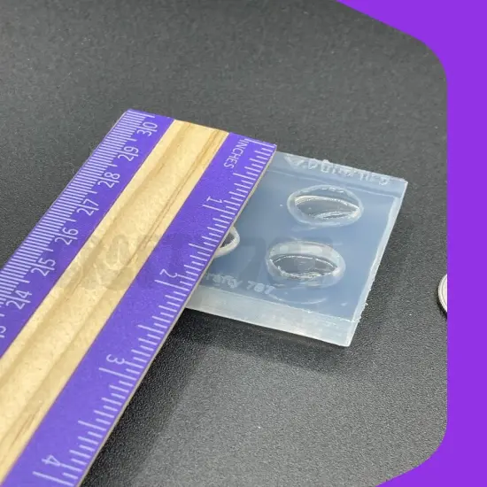 Coffee Bean Silicone Mold, Rsin Mold, Polymer Clay Mold (A15) {3}