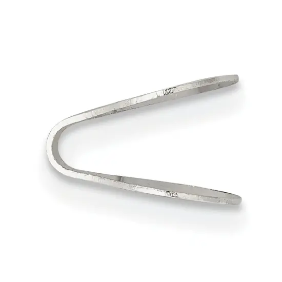 Sterling Silver Flat Endcaps - Pack of 4 {2}