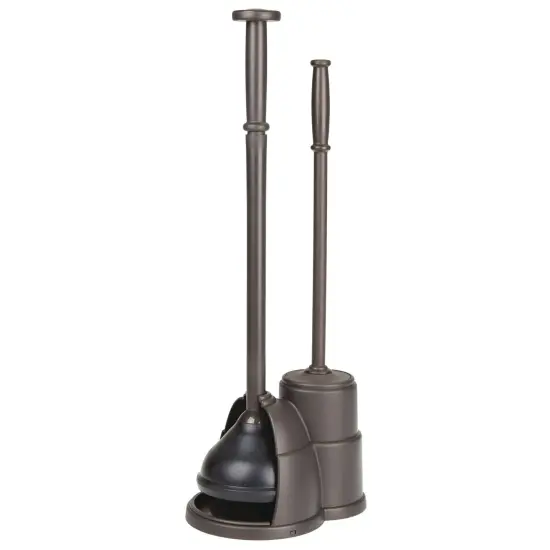 mDesign Hidden Plunger and Brush Set for Bathroom Toilet {4}